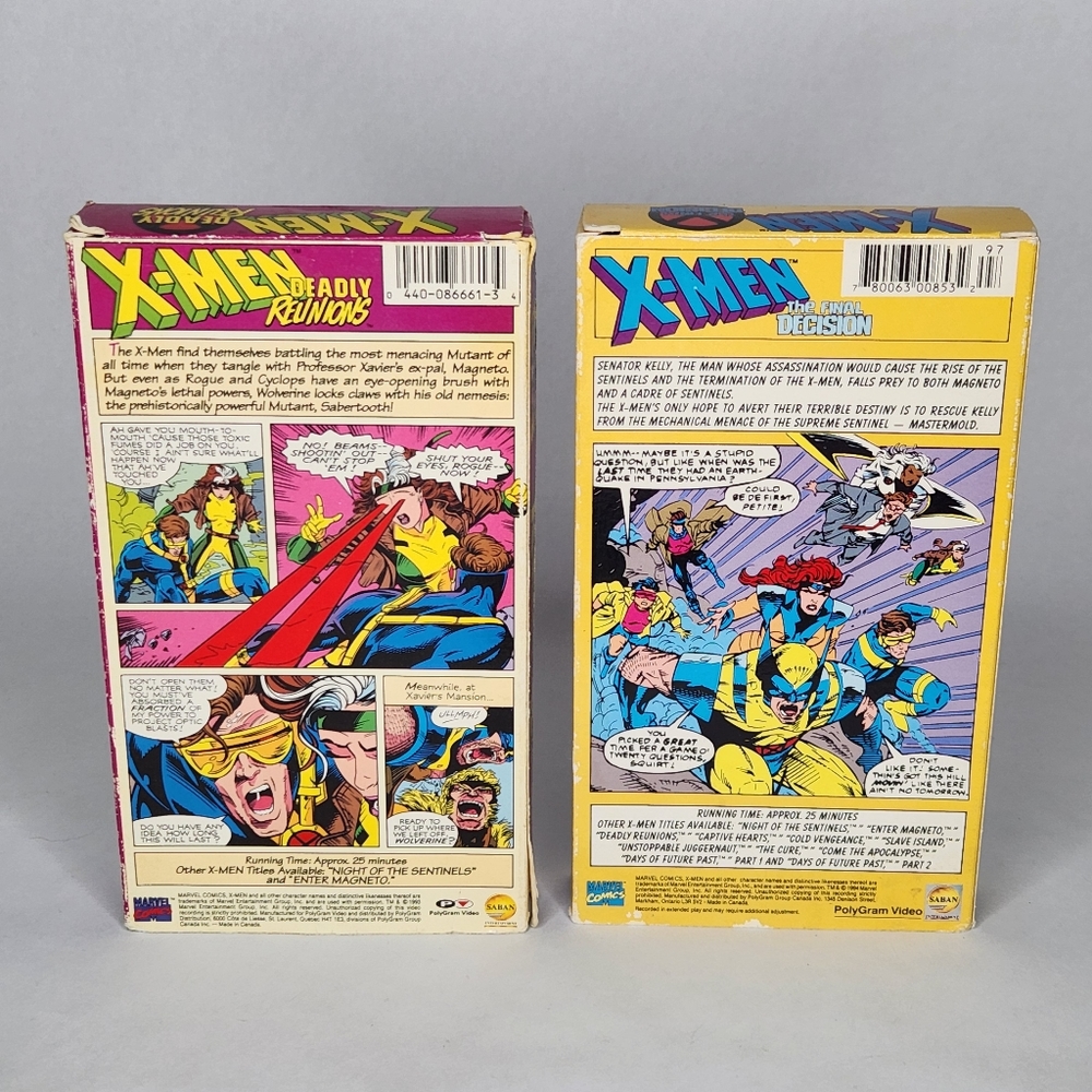 Vintage X-Men VHS Tapes - Picture 2 of 2